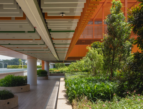Image of roof garden at Punggol one